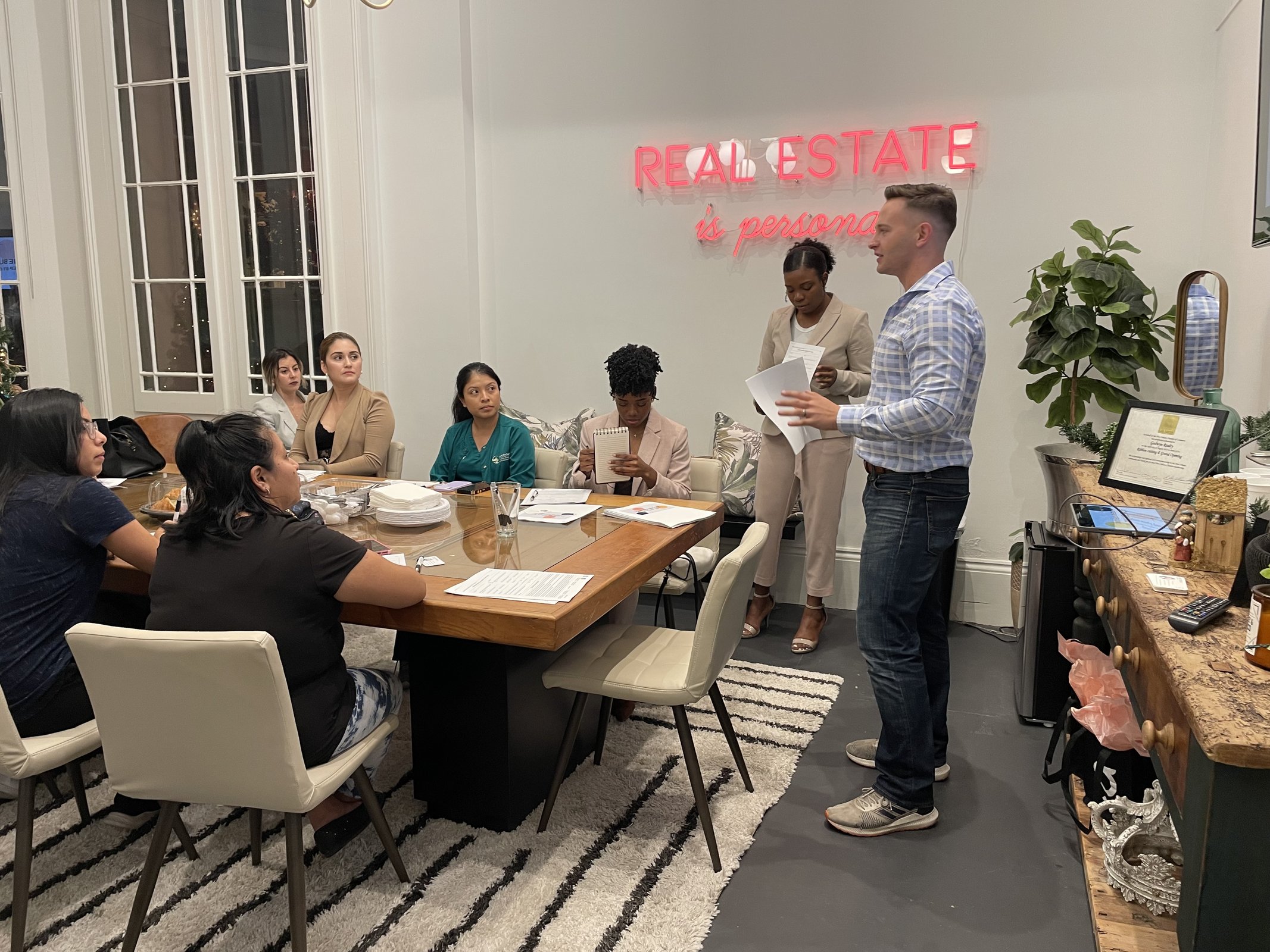 Joel Picolo participating in a community meeting